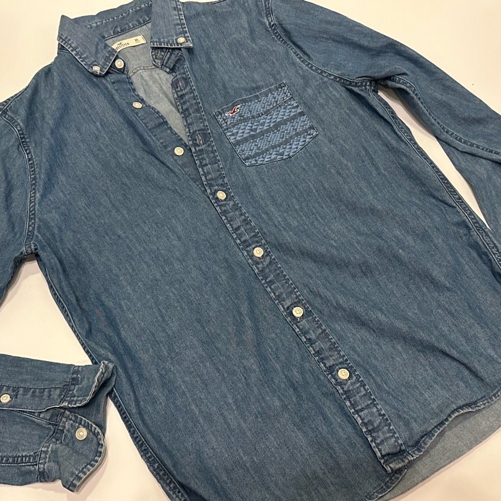 Hollister‎ Blue Denim Shirt